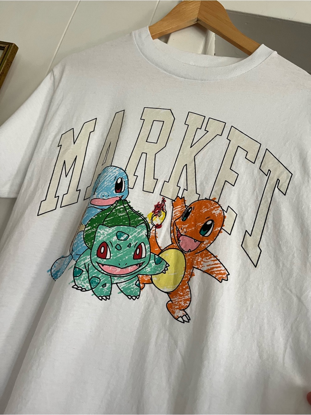 Chinatown Market x Pokemon Starters UV T-shirt Charmander Squirtle Bulbasaur - Picture 7 of 7
